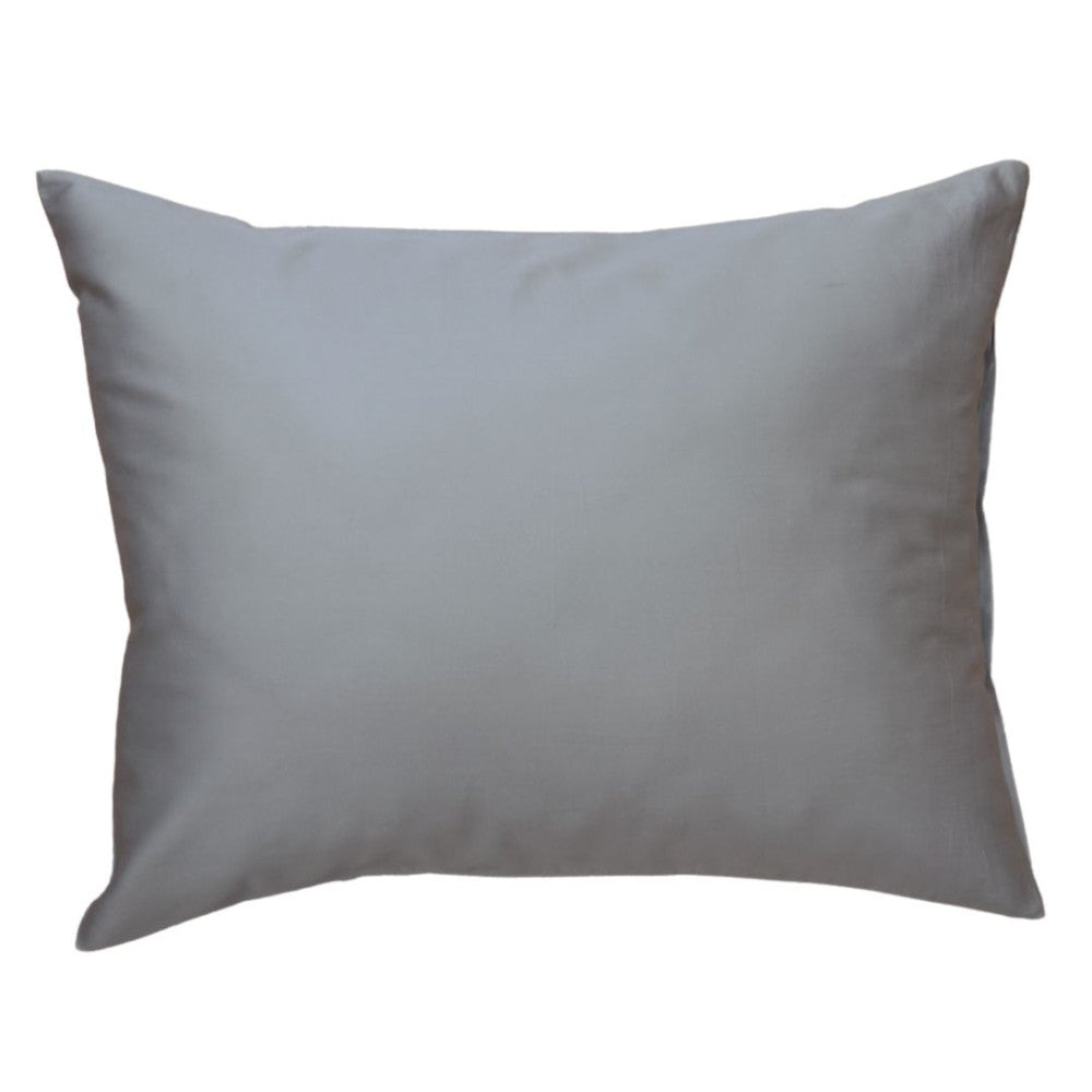 Stahlgraues Satin-Bettwäscheset - 3-teilig - TC 250