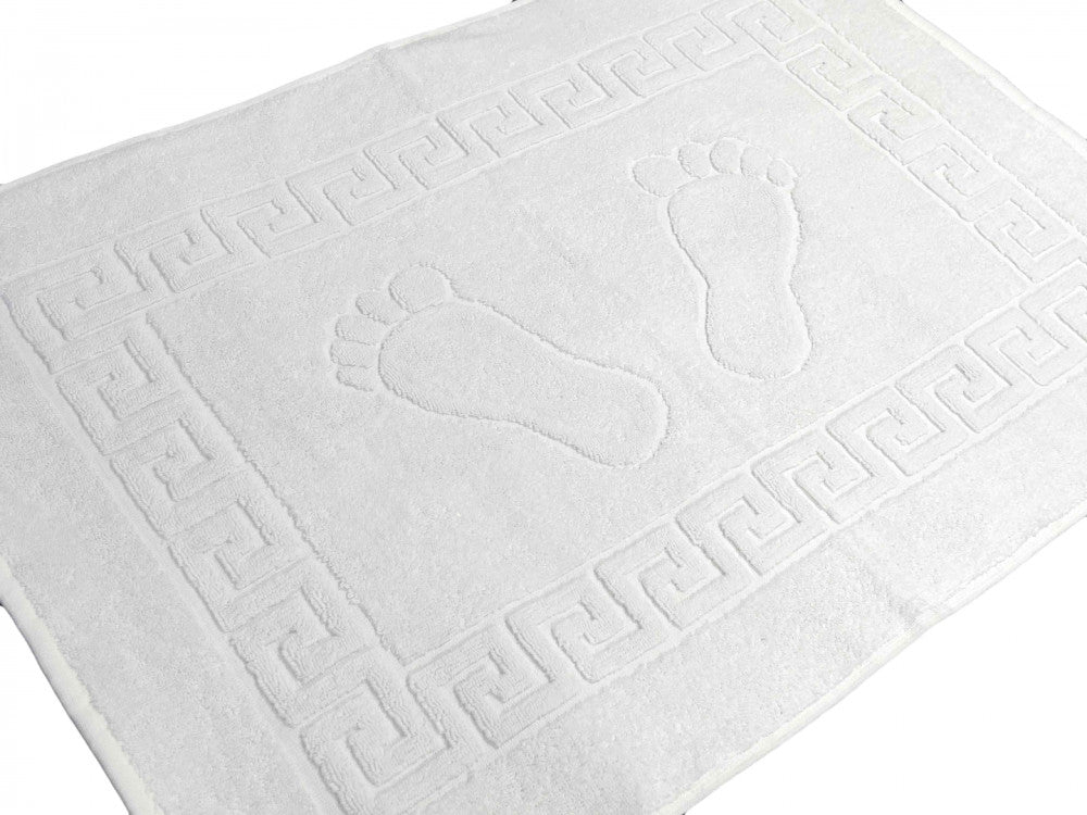 Kádkilépő - fehér tappancsos - 600 gr/m2