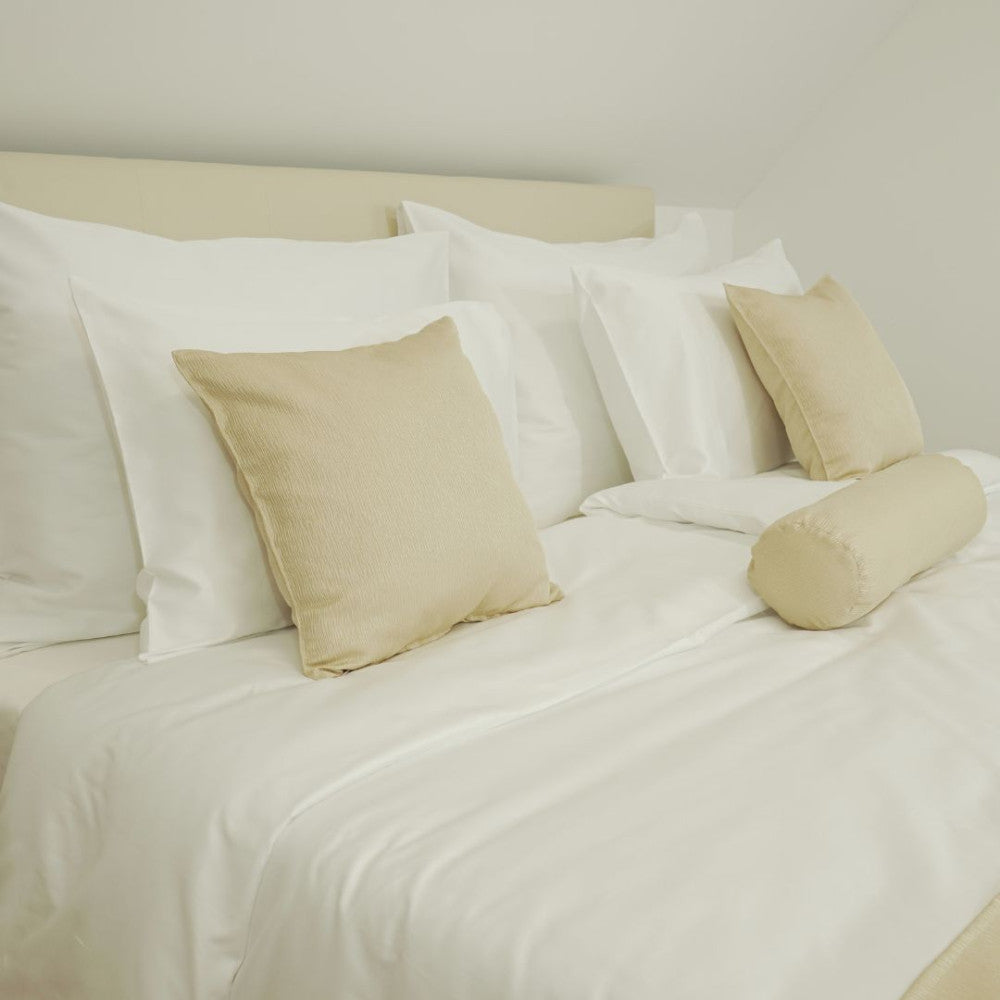 Hotel PERCAL 100% cotton linen bed sheet - fitted - set of 3 - 120 gr/m2 - packaged