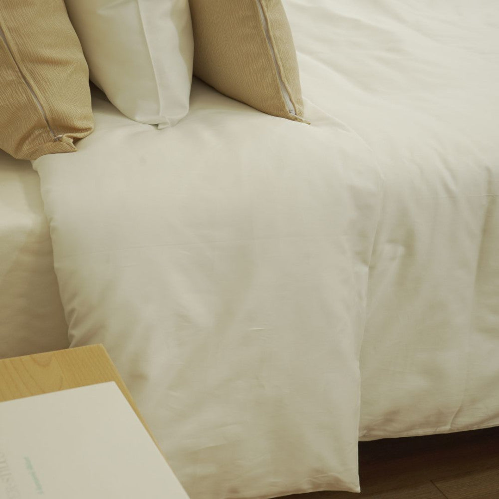 Hotel PERCAL 100% cotton linen bed sheet - fitted - set of 3 - 120 gr/m2 - packaged