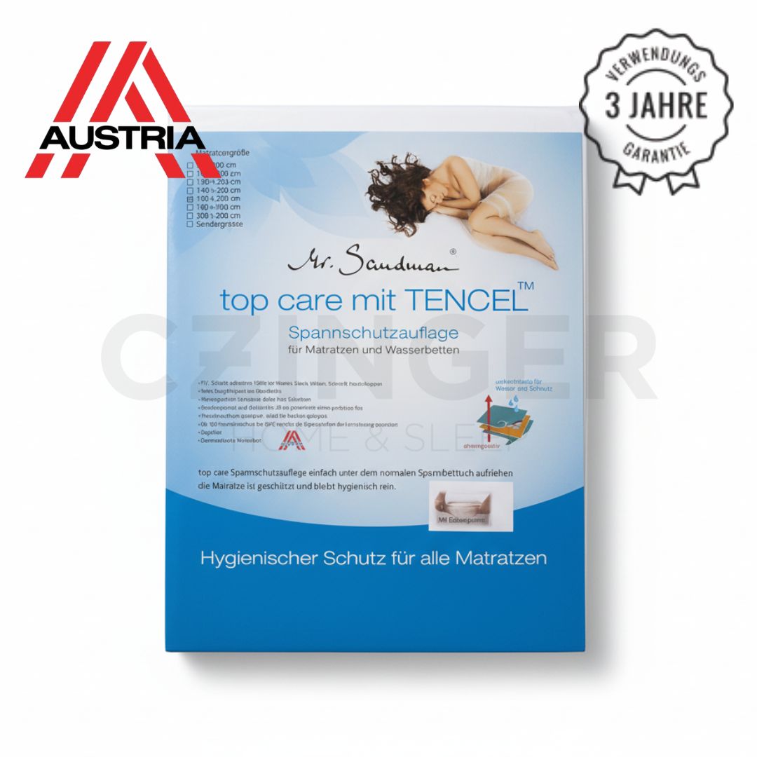 Wasserdichter Matratzenschonerbezug aus Tencel – weiß – Premium-Qualität!