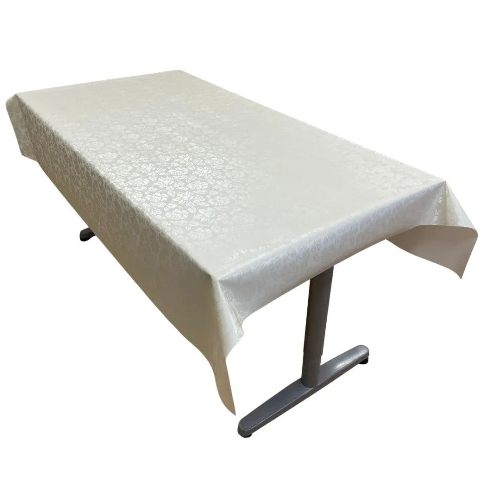 Oilcloth tablecloth - Premium quality! - Elegant ecru pattern