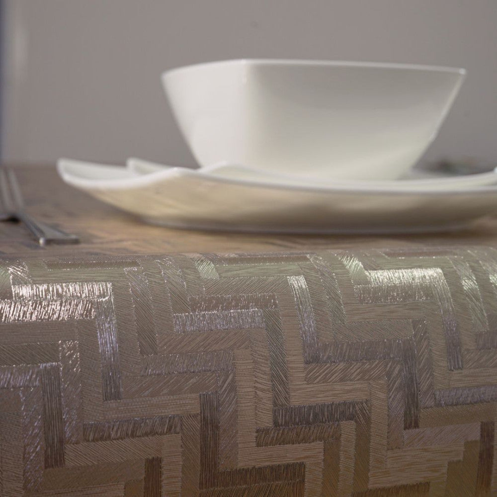 Gold-Oilcloth tablecloth - Premium quality - Gold color