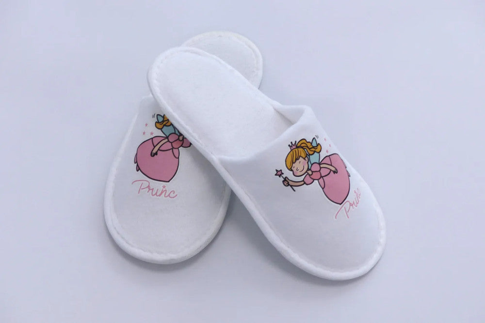 Hotel eldobható hercegnő mintás gyerek papucs - Prémium minőség!