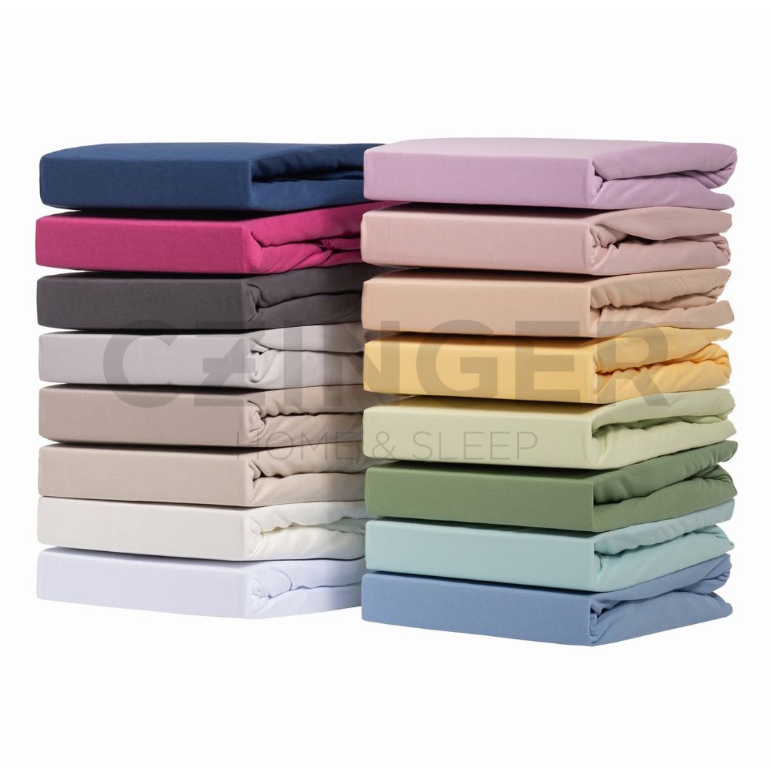 Jersey - Fitted sheet - White - Premium quality! - 150 g/m2