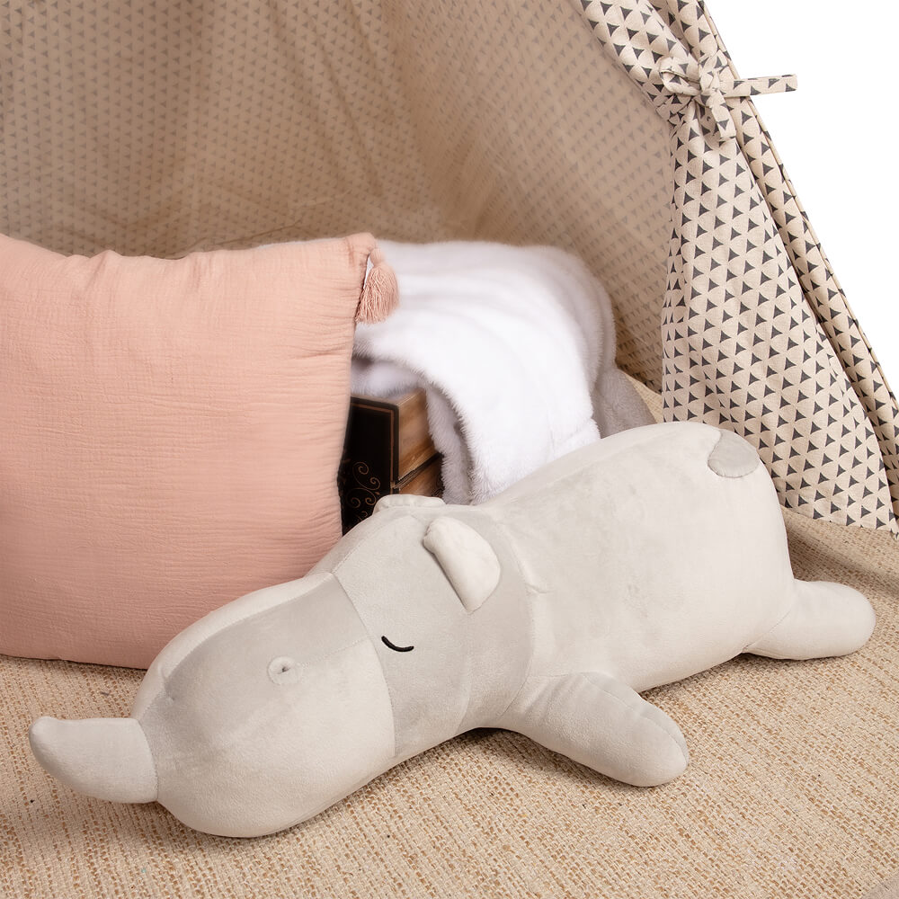 Puha szürke orrszarvú párna