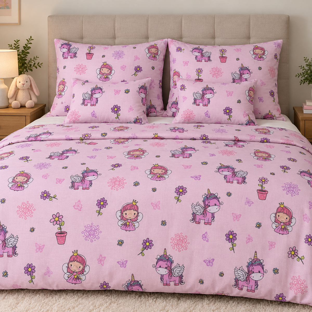 Unicorn Dream zweiteiliger Bettwäschebezug für Kindergärten – eine traumhafte Einhornwelt