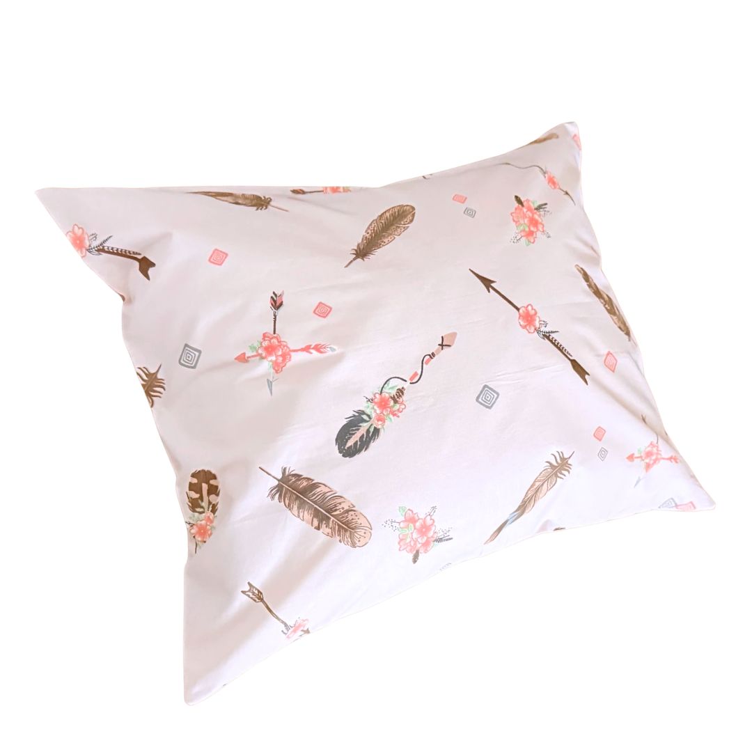 Cotton bed linen set - Blue circles