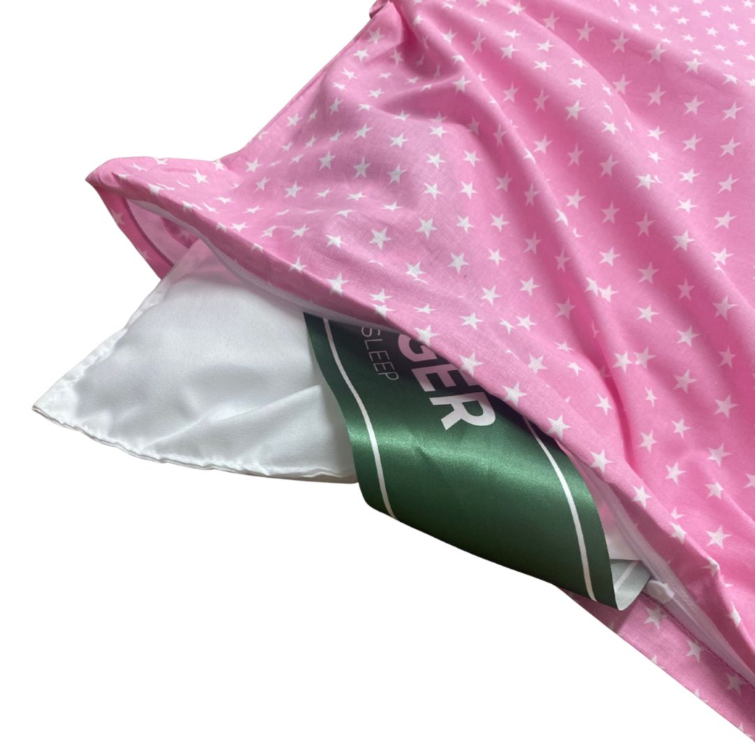 Rose Star Duvet Cover Set for Kindergarten, 2-piece – soft starry mood