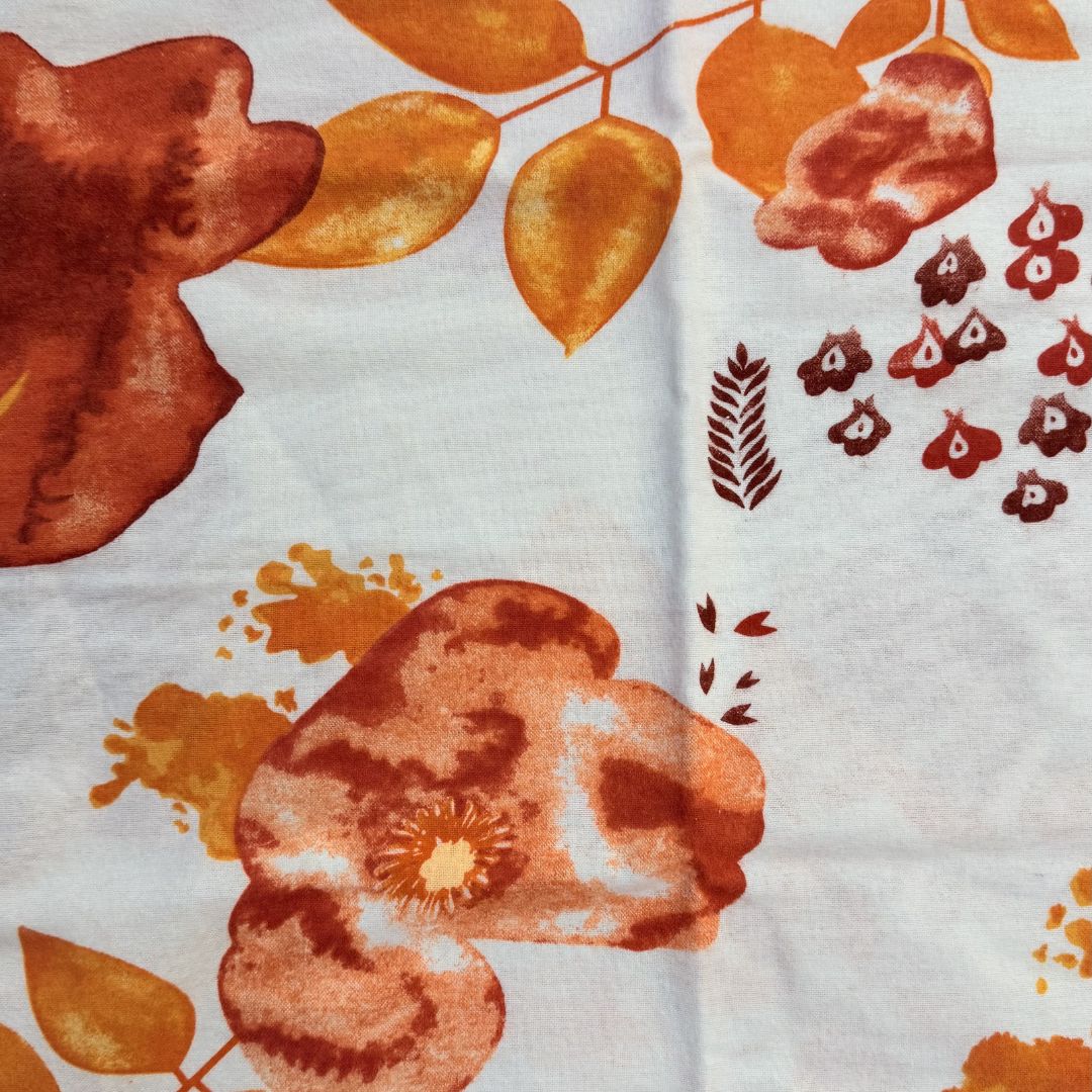 Flanell-Bettwäscheset - 3-teilig - Beige/Weiß