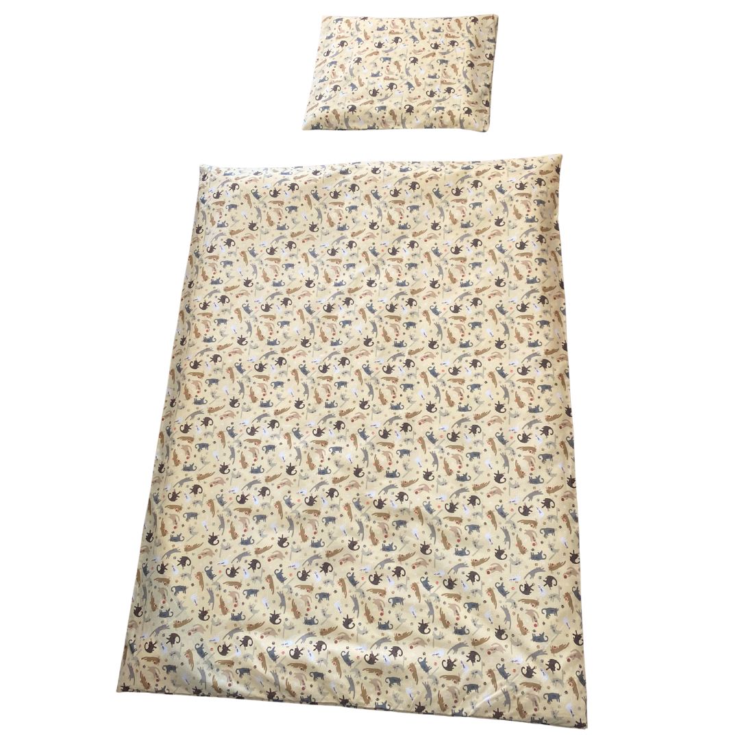 Lazy Cats 2-piece duvet cover set – modern cat design