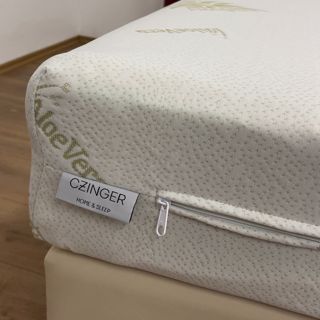Mattress cover with zipper, removable - Aloe Vera treated - 180 gr/m2