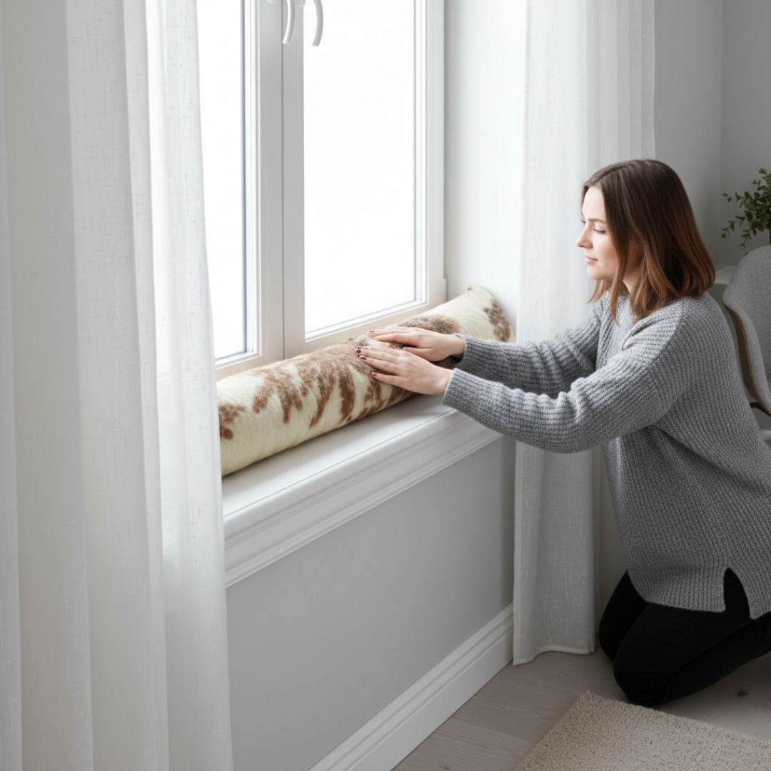 Gyapjú huzatfogó mintás - 520 gr/m2