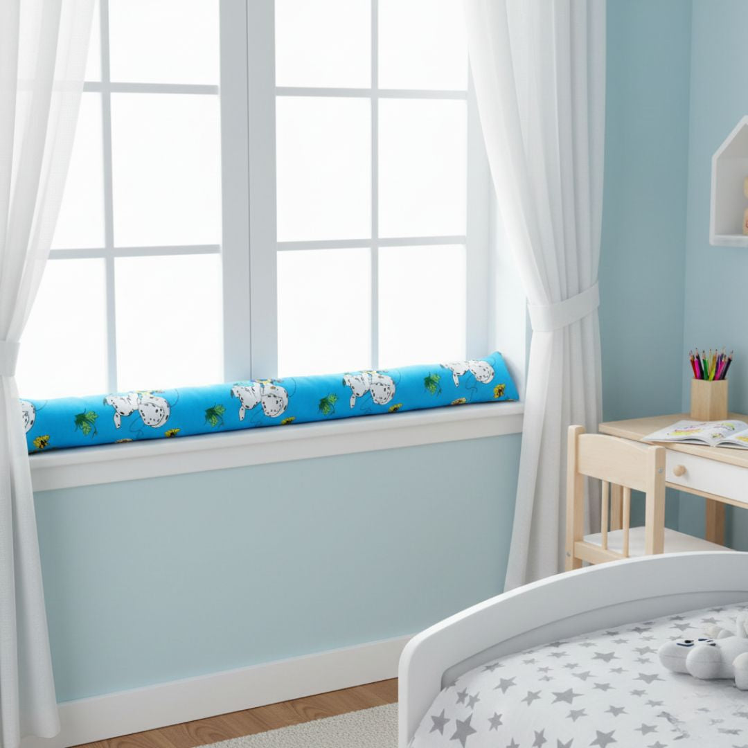 Kék-fehér kutyás Huzatfogó