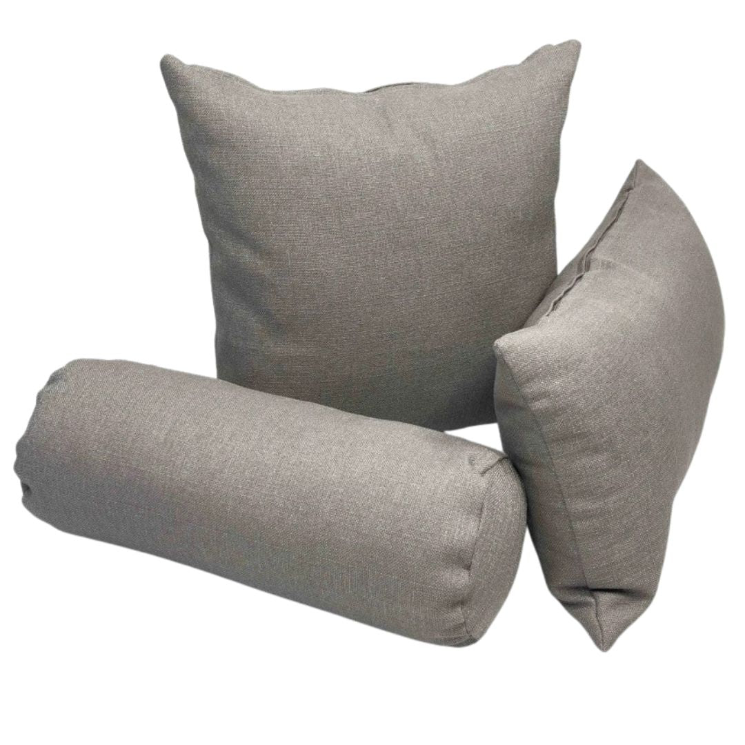 Decorative cushion sets with inserts - zipped - Greige