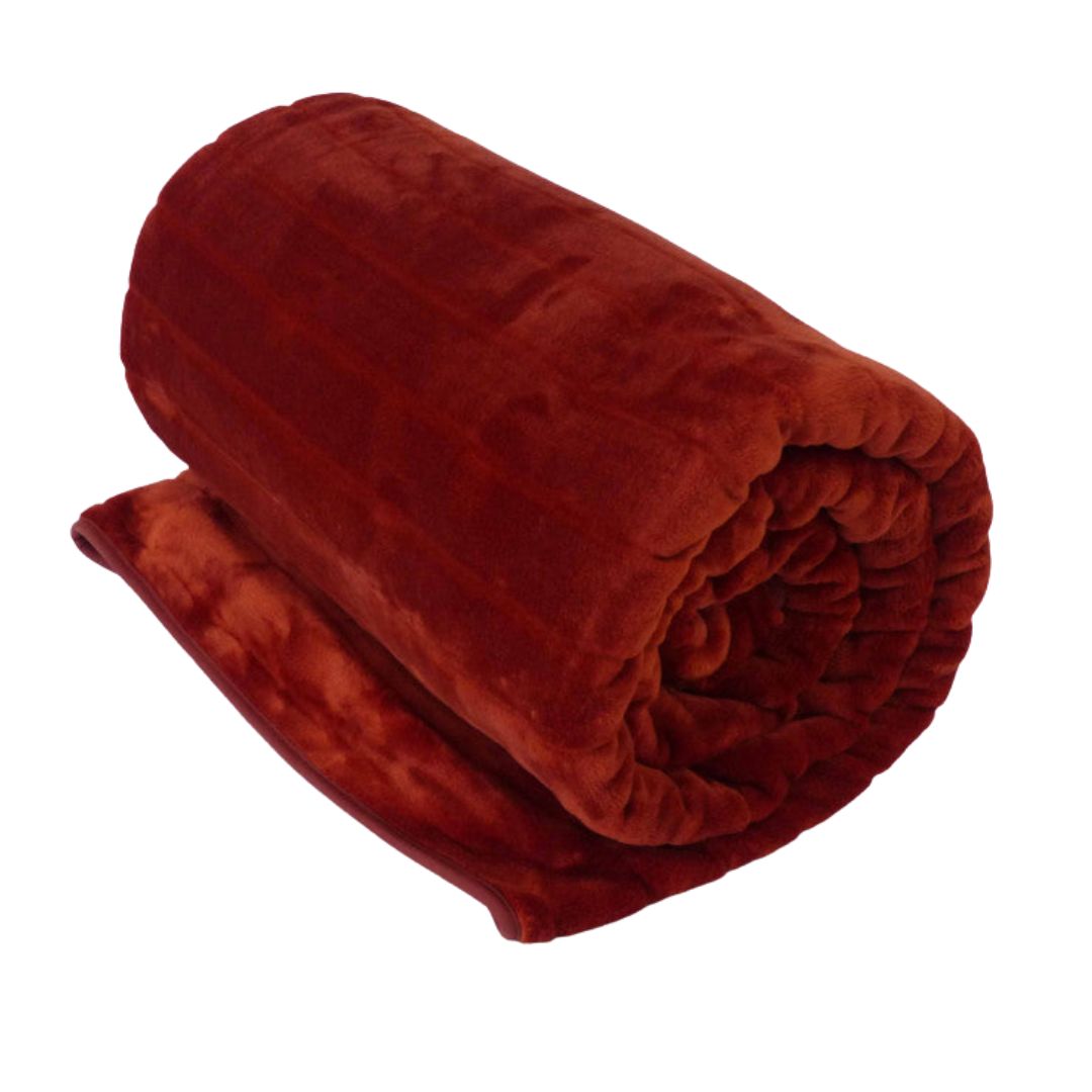Blanket - Merino Burgundy - 220x240 cm