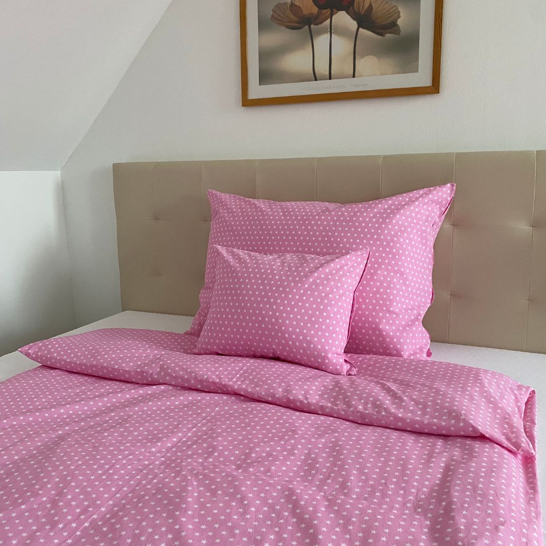Pink Dream cotton bedding set – modern, dreamlike atmosphere