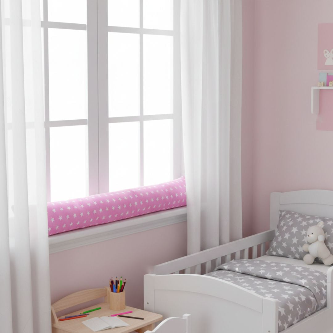 Rózsaszín-fehér csillagos Huzatfogó