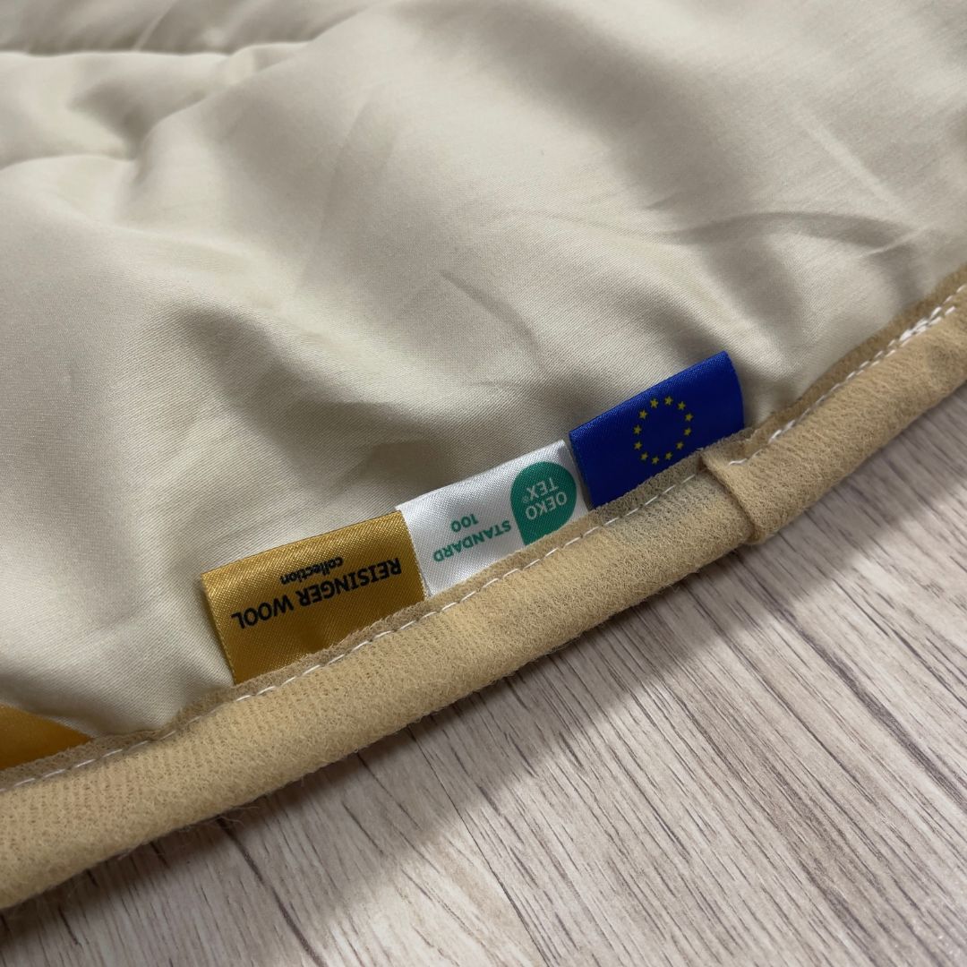 Weiß - Woll-4-Jahreszeiten-Bettdecke - 140x200 cm