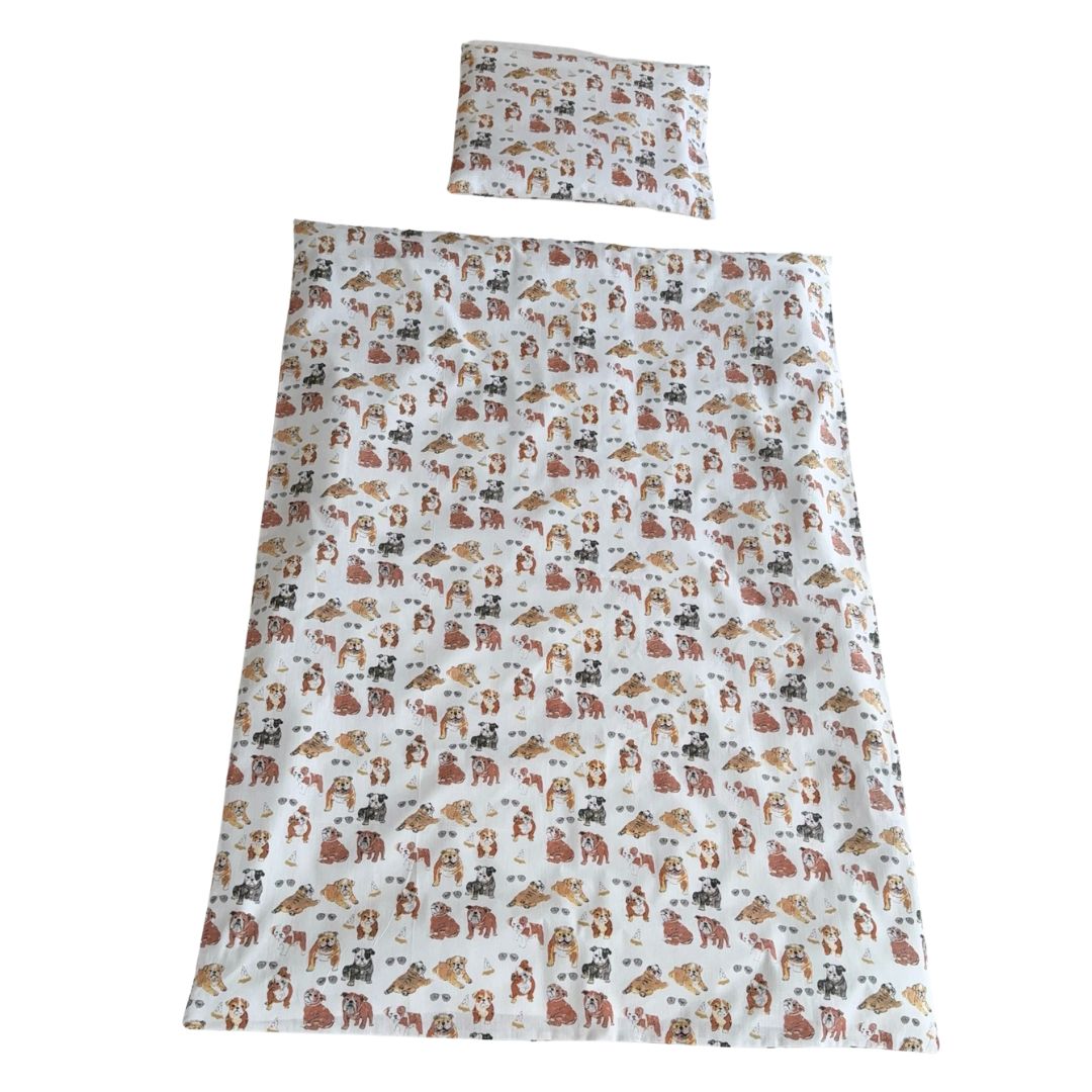 Bulldog Charm ovis ágyneműhuzat 2 db-os – stílusos játékosság