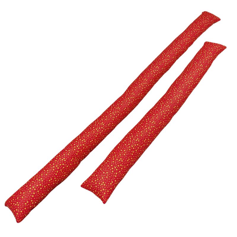 Christmas draught excluder - star pattern