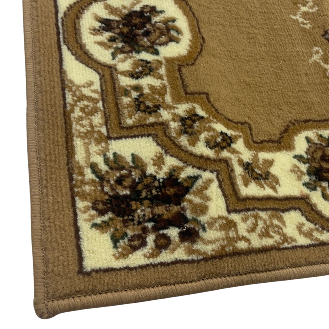 Braun-Beige gemusterter Läufer