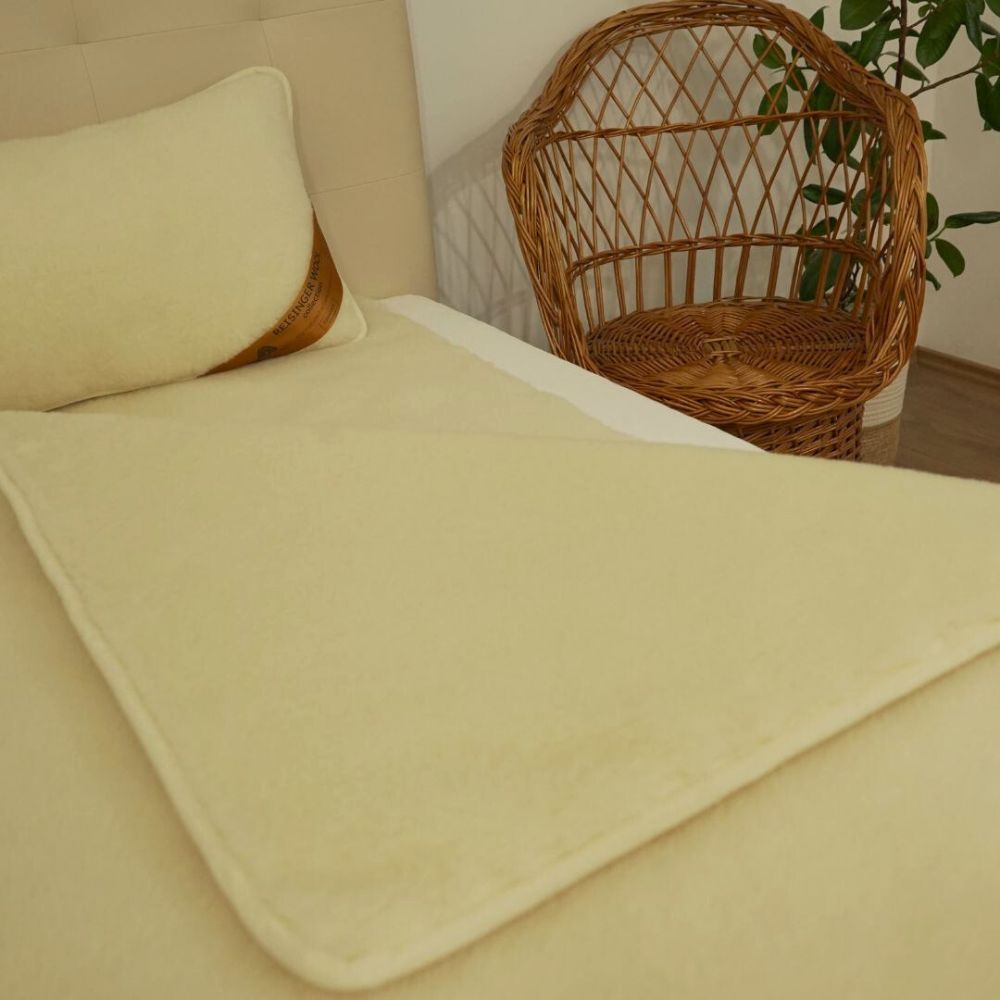 Cashmere-Wool Blanket double-sided 550gr/m2 - 135x200 cm LUXURY QUALITY!