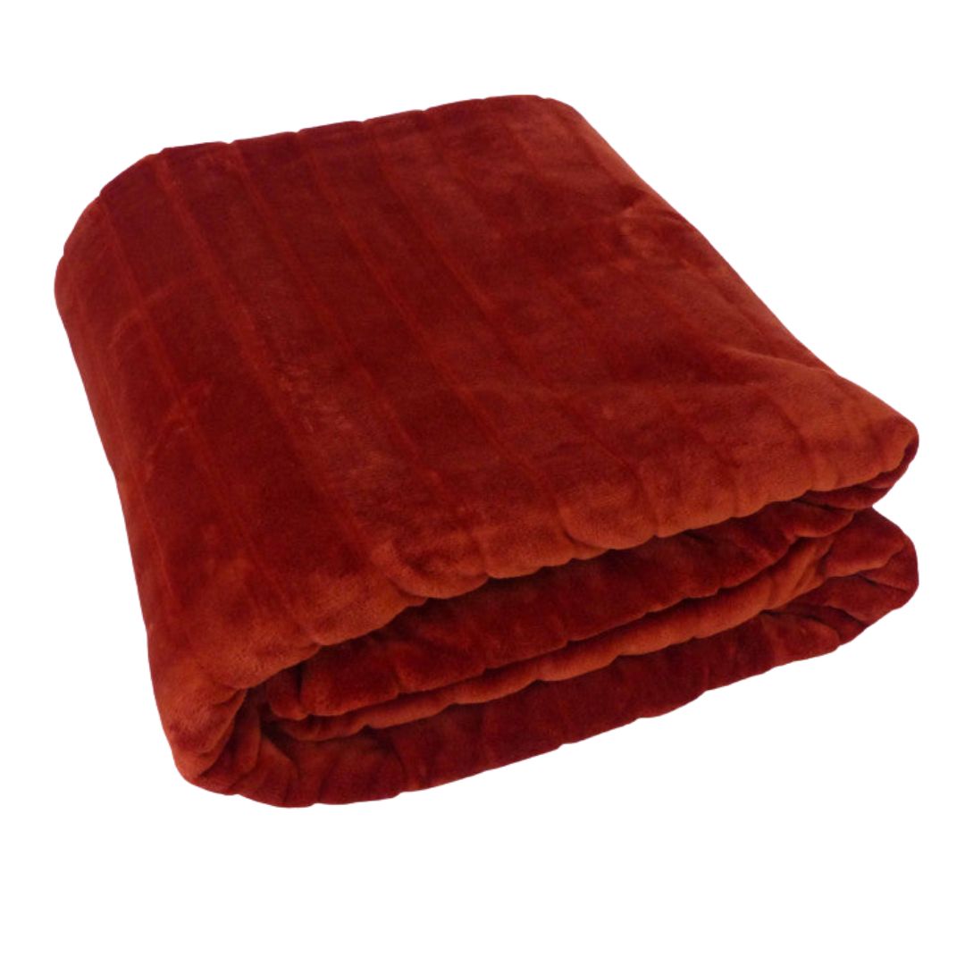 Blanket - Merino Burgundy - 220x240 cm