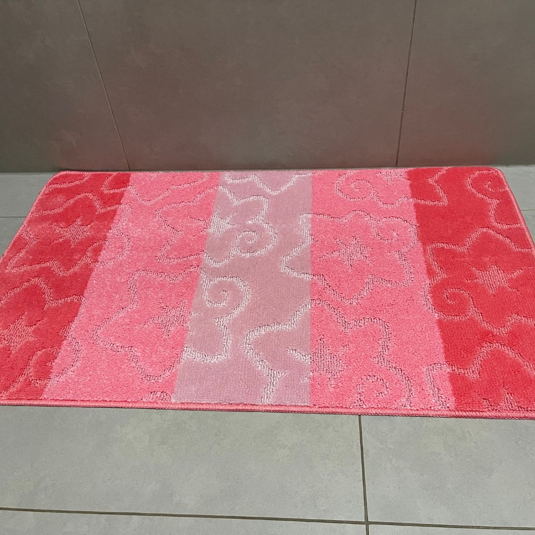 Hellgraues Badezimmerteppich-Set - 2-teilig - 50x80, 40x50 cm