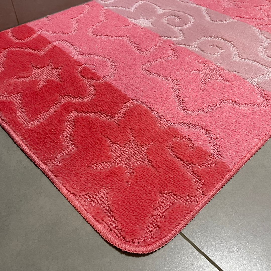 Hellgraues Badezimmerteppich-Set - 2-teilig - 50x80, 40x50 cm