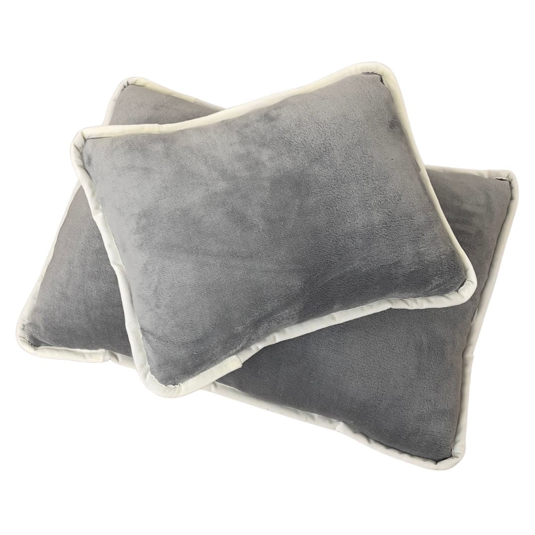 Soft - extra warm, soft double-sided winter blanket - grey/natural - 135x195 cm