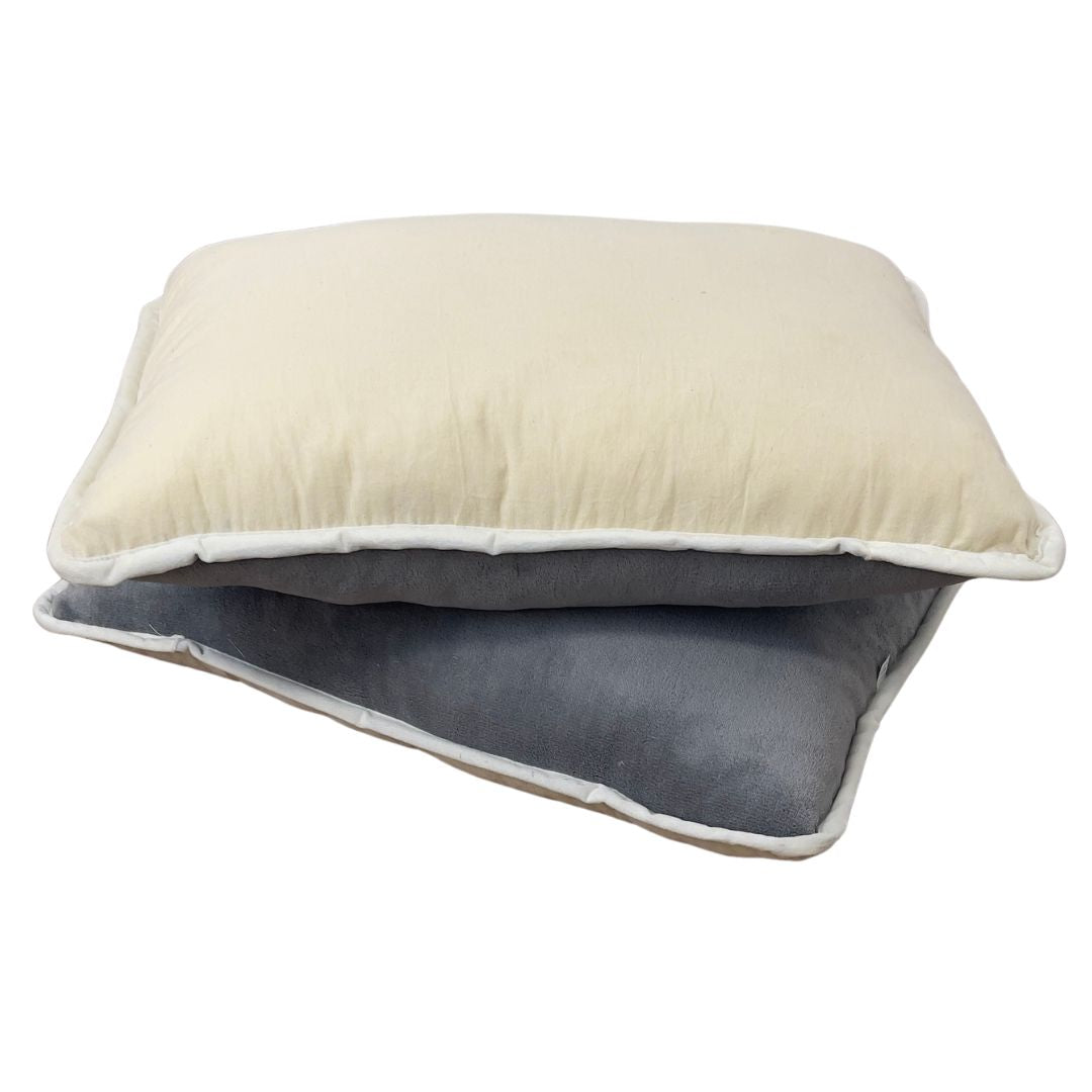 Soft - extra warm, soft double-sided winter blanket - grey/natural - 135x195 cm