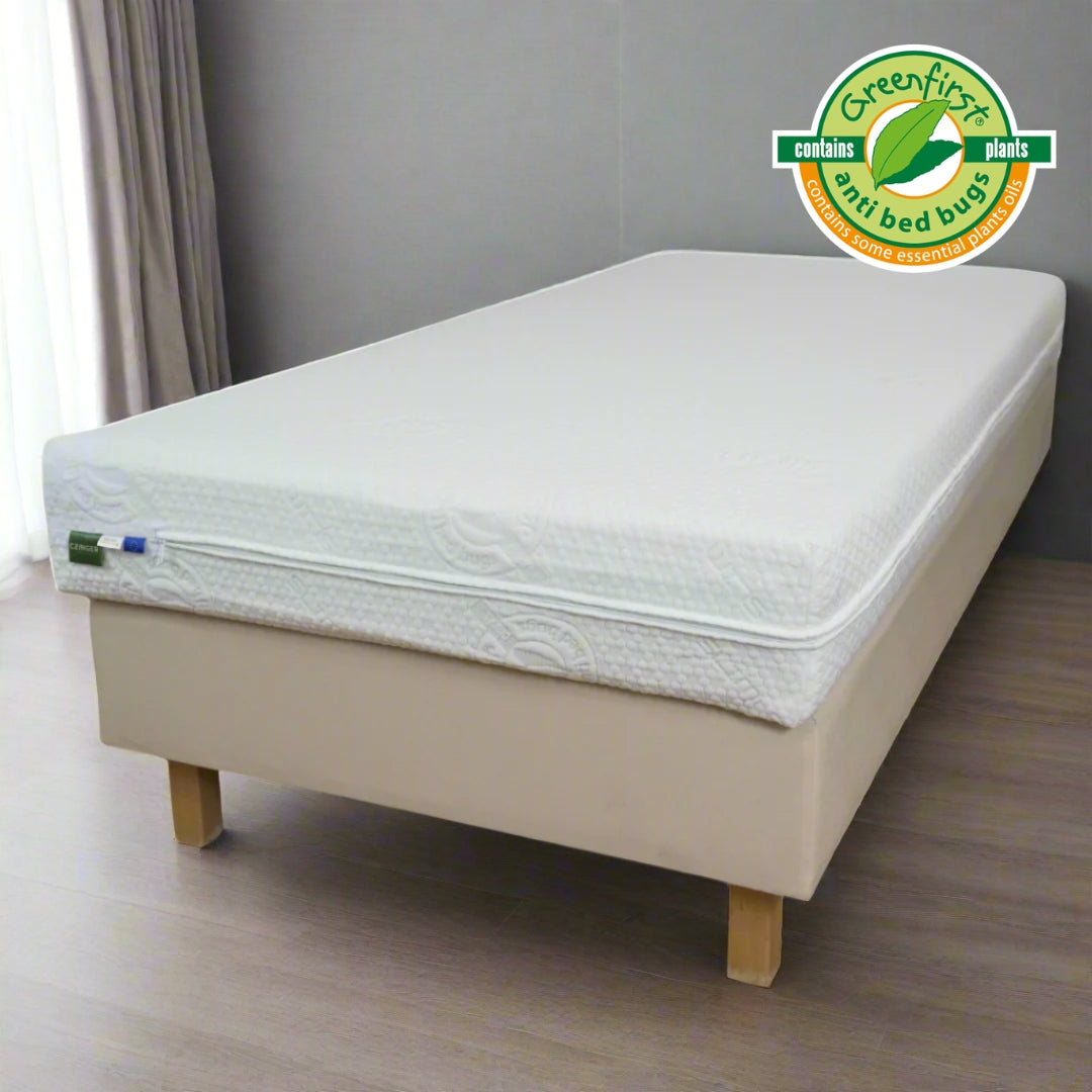 Czingerhome GREENFIRST® Anti Bed Bug - Matrachuzat cipzáras, levehető (ágyi poloska ellen)