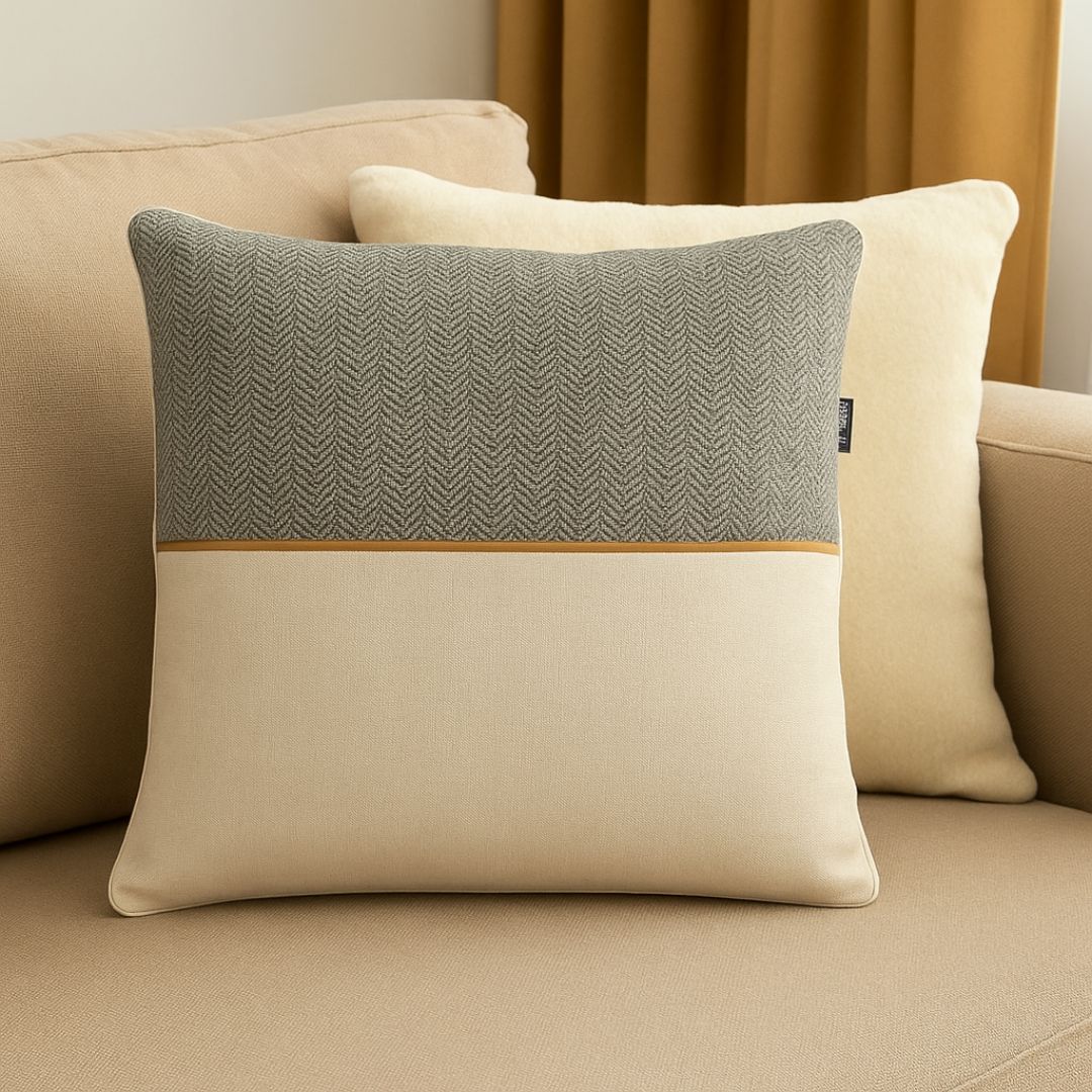 Dark blue decorative pillow - with insert - 45x45 cm