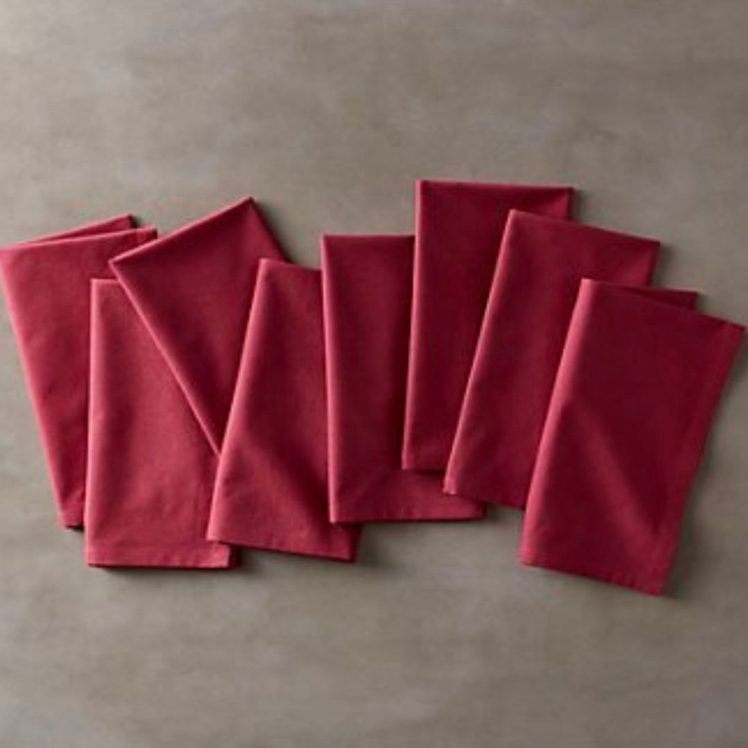 Textil szalvéta - bordó - Prémium minőség!