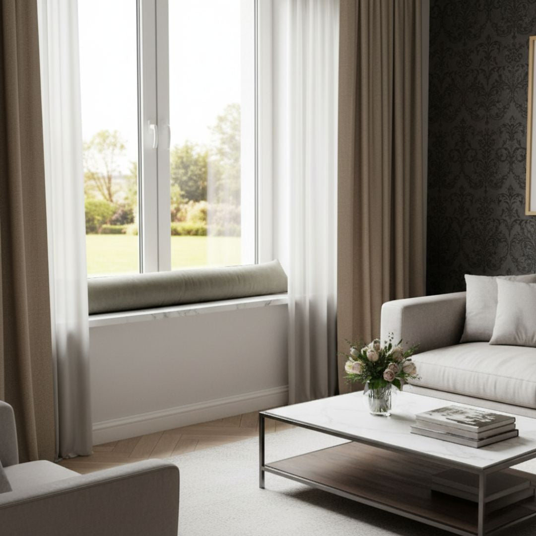 Decor grey draft stopper