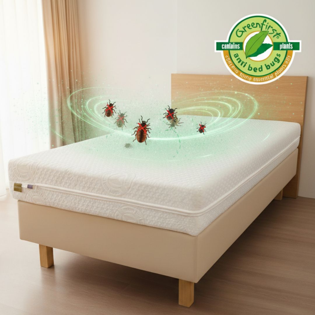 Czingerhome GREENFIRST® Anti Bed Bug - Matrachuzat cipzáras, levehető (ágyi poloska ellen)