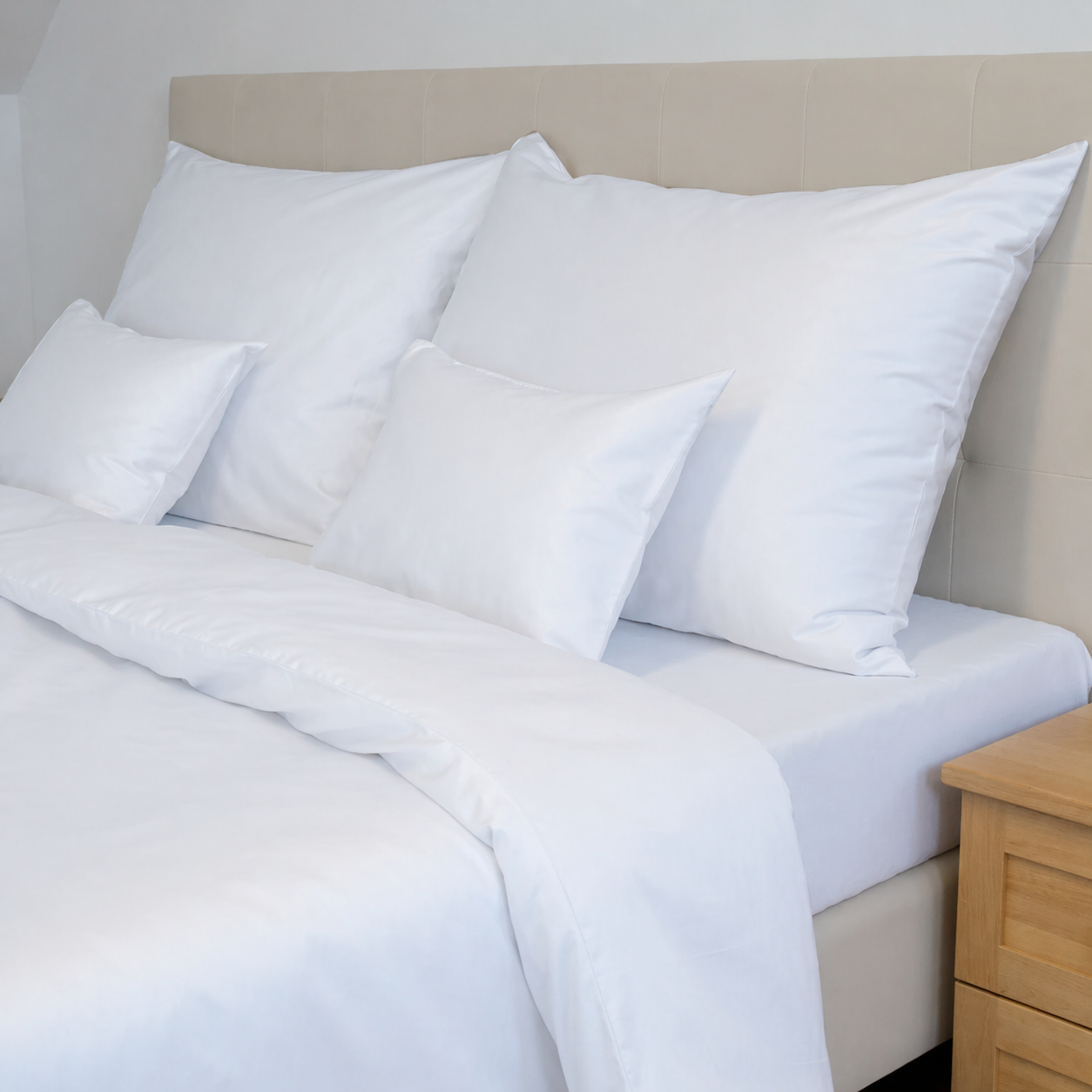 Pure szatén ágyneműhuzat – időtlen, hotel elegancia – klasszikus 3 részes