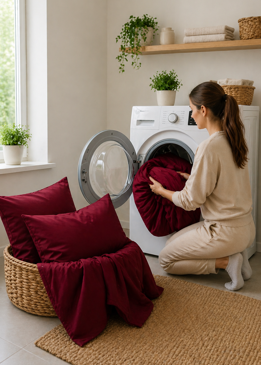 Burgundy Silk ágynemű – időtlen elegancia mély tónusban