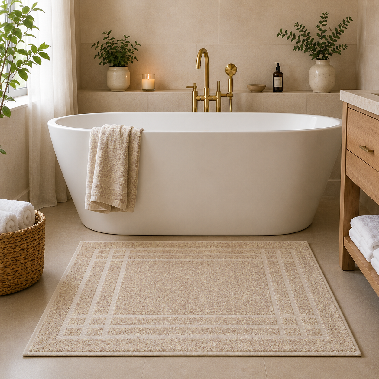 Bathtub exit - white frame - 700 gr/m2 - packaged