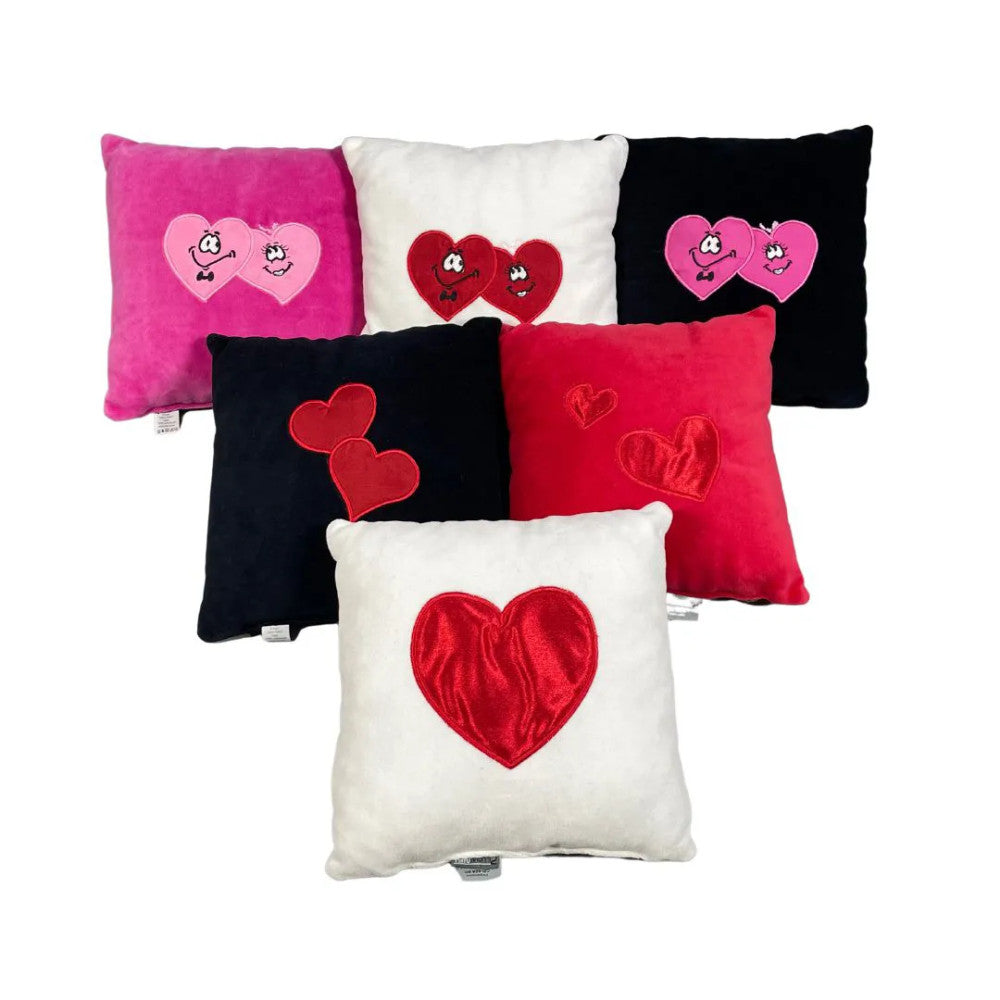 Heart shaped decorative pillow - plush - small