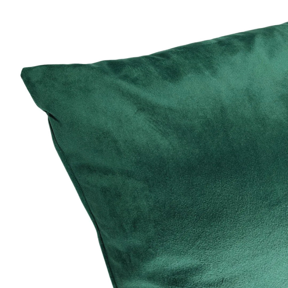 Moss green velvet decorative pillow sets - with inserts