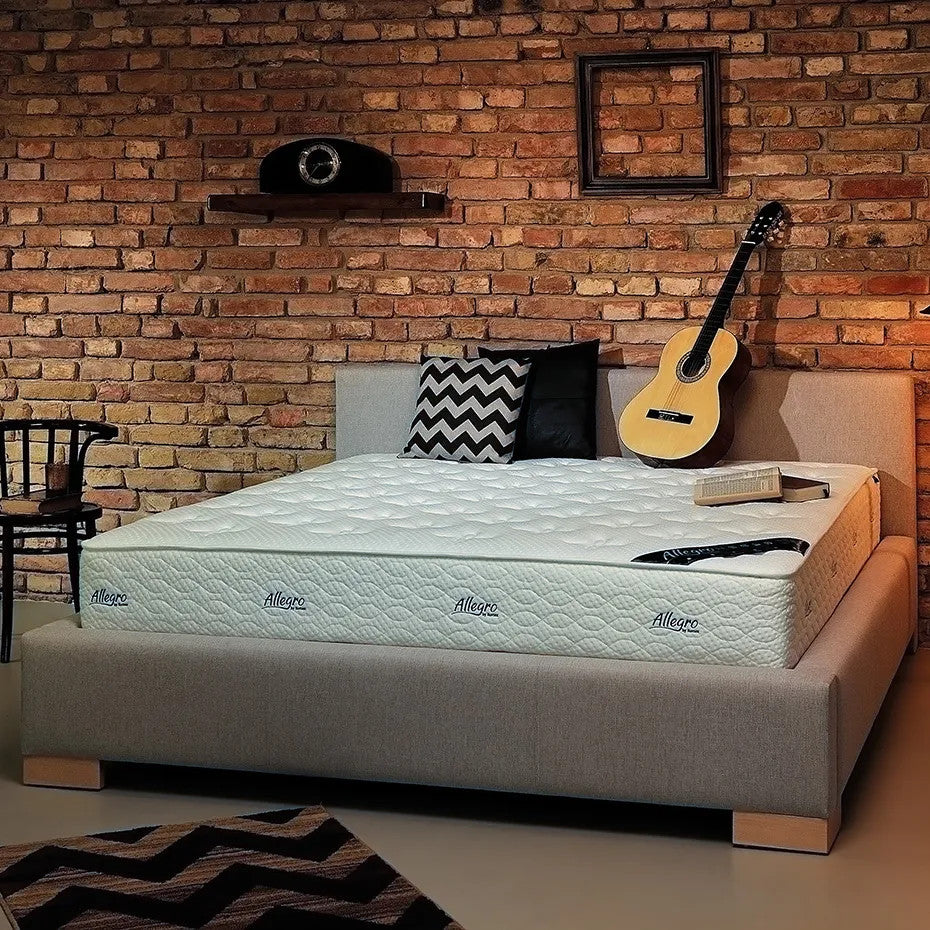 Futon bed Virgo with 105 cm high headboard