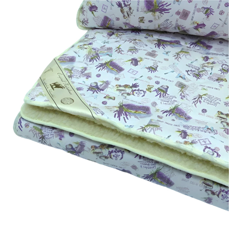Woll-Baumwoll-Set (3-teilig) - Lavendel