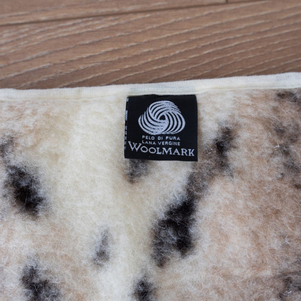 Wool kidney warmer - 20x55 cm - medium - patterned