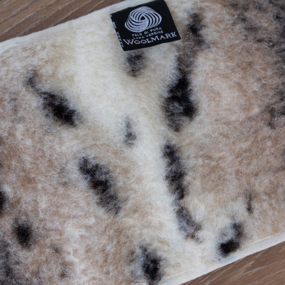 Wool kidney warmer - 20x55 cm - medium - patterned