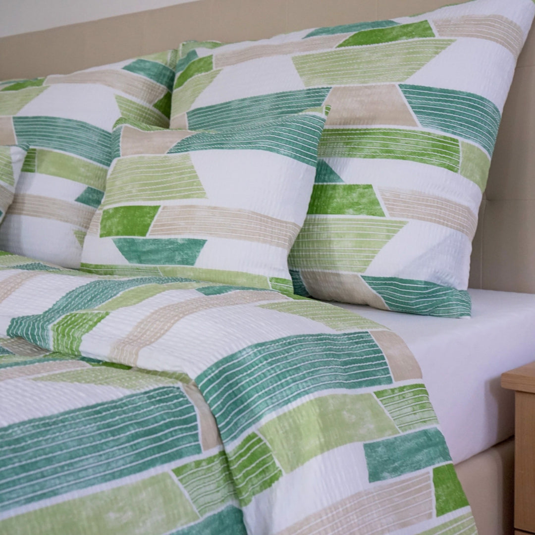 Green Harmony Krepp-Bettwäsche – frische natürliche Eleganz