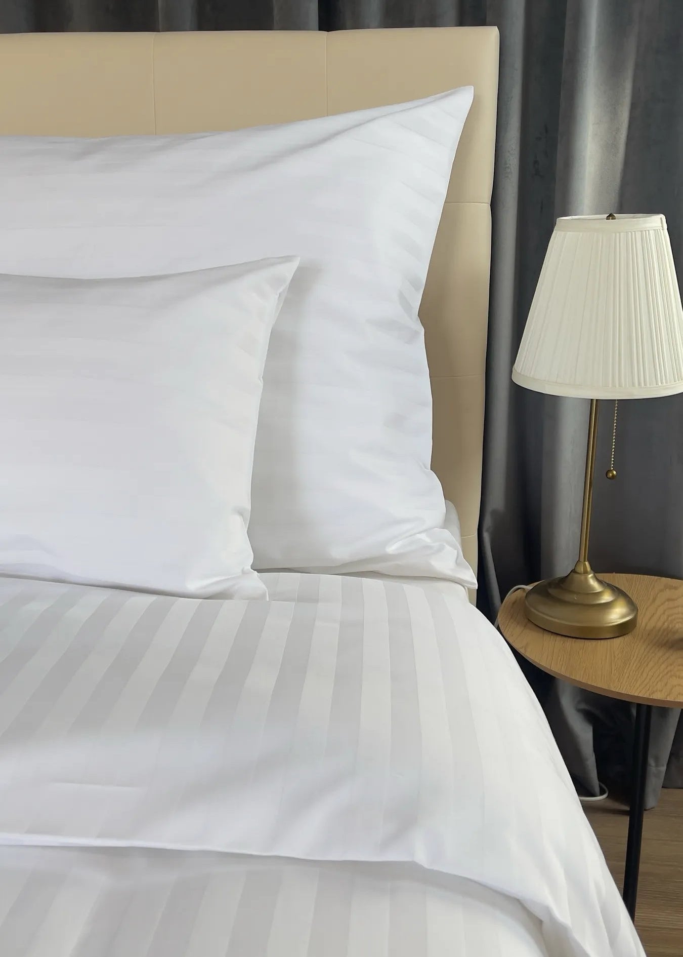 Prémium Damaszt Szatén Csíkos Ágyneműhuzat 2 cm – Hotel Minőség