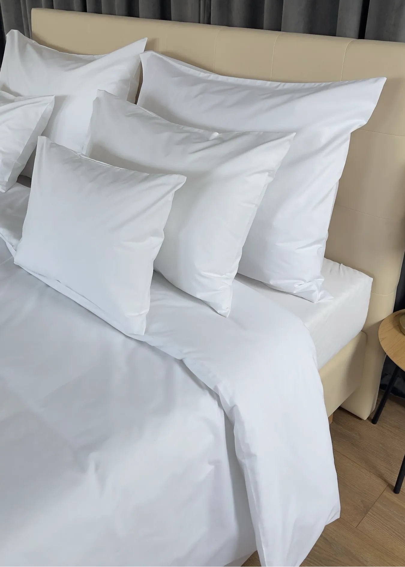 Hotel 100% cotton percale duvet cover set - envelope closure - 146 g/m2 - packaged