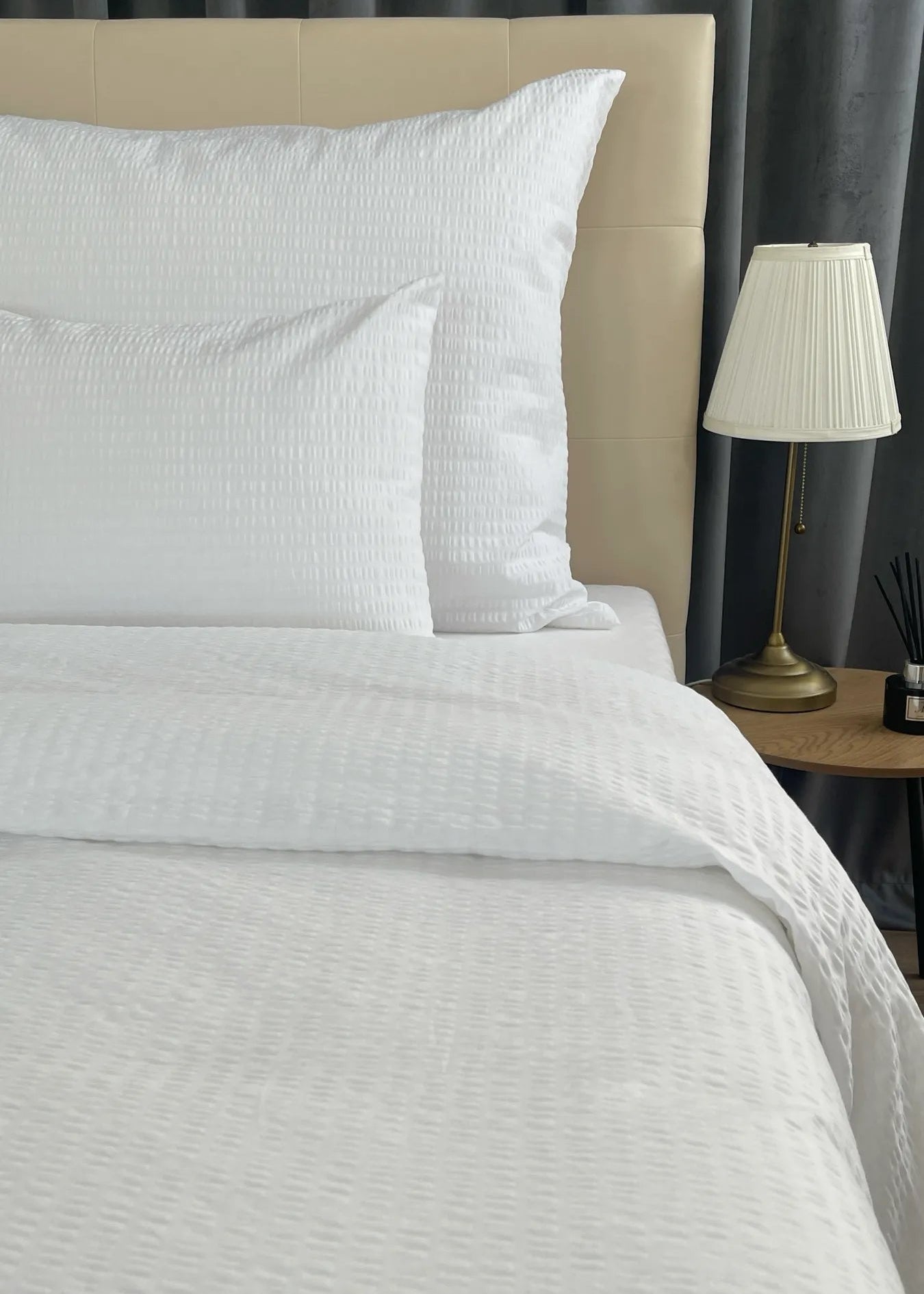 Crinkle duvet cover set – 100% cotton – Practical comfort for everyday